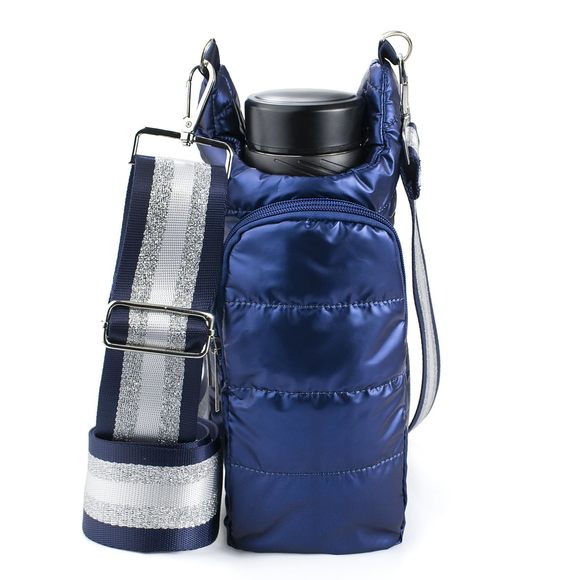 Puffer Water Bottle Holder Quilted Hydrobag Sports Pouch Bag With Adjustable ^- - Picture 1 of 6